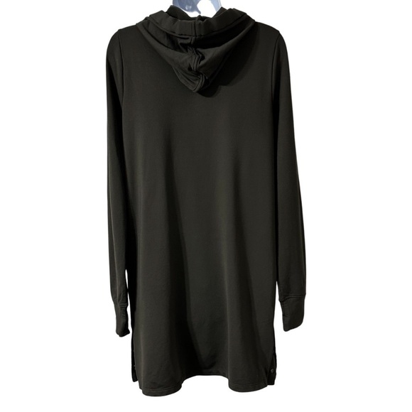 Athleta Surry Hills Oversized Hooded Sweatshirt Dress, X-Small, Olive Green - Picture 4 of 7